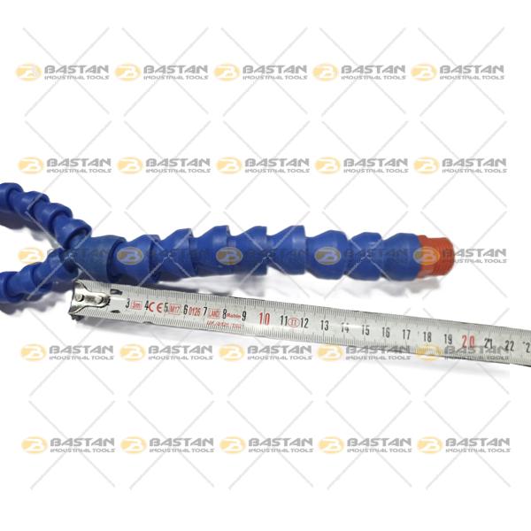 شیلنگ آب و صابون 1/2 پلاستیکی سر اردکی (تخت) دو راه بدون شیر