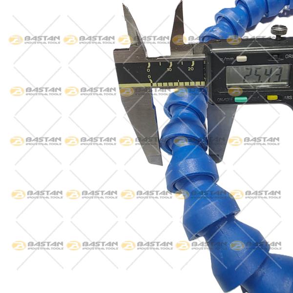 شیلنگ آب و صابون 1/2 پلاستیکی سر اردکی (تخت) دو راه بدون شیر