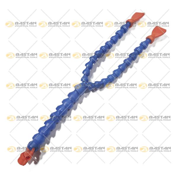 شیلنگ آب و صابون 1/2 پلاستیکی سر اردکی دو راه شیردار 