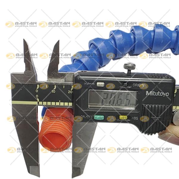 شیلنگ آب و صابون 1/2 پلاستیکی سر اردکی (تخت) دو راه بدون شیر