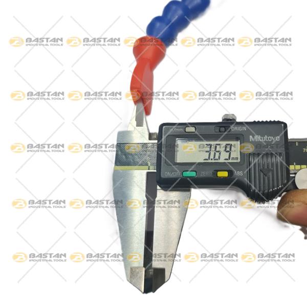 شیلنگ آب و صابون 1/2 پلاستیکی سر اردکی (تخت) دو راه بدون شیر