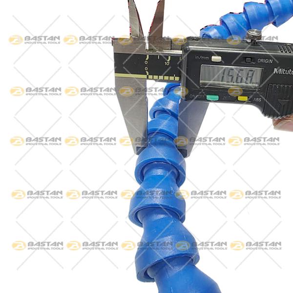 شیلنگ آب و صابون 1/2 پلاستیکی سر اردکی (تخت) دو راه بدون شیر