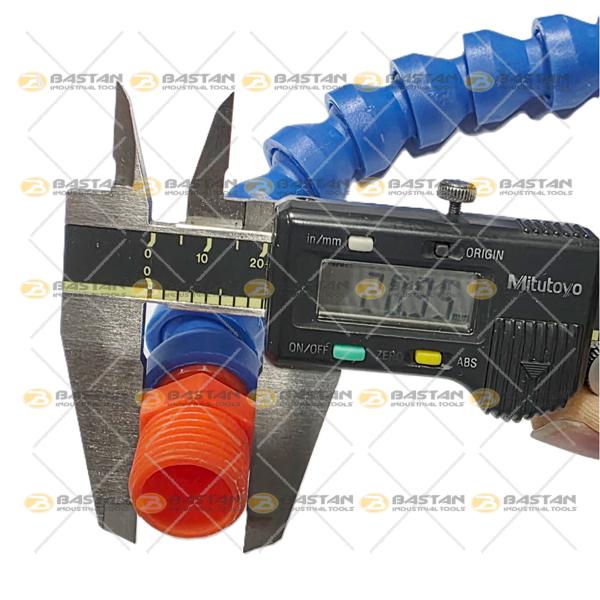 شیلنگ آب و صابون 1/2 پلاستیکی سر اردکی (تخت) دو راه بدون شیر