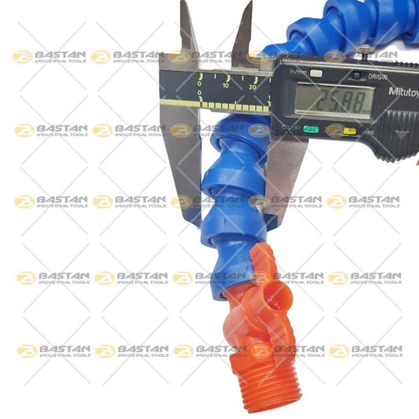 شیلنگ آب و صابون 1/2 پلاستیکی سر اردکی شیر دار