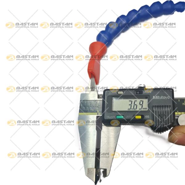 شیلنگ آب و صابون 1/2 پلاستیکی سر اردکی دو راه شیردار 